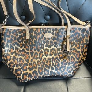 Coach leopard print bag (NEW)